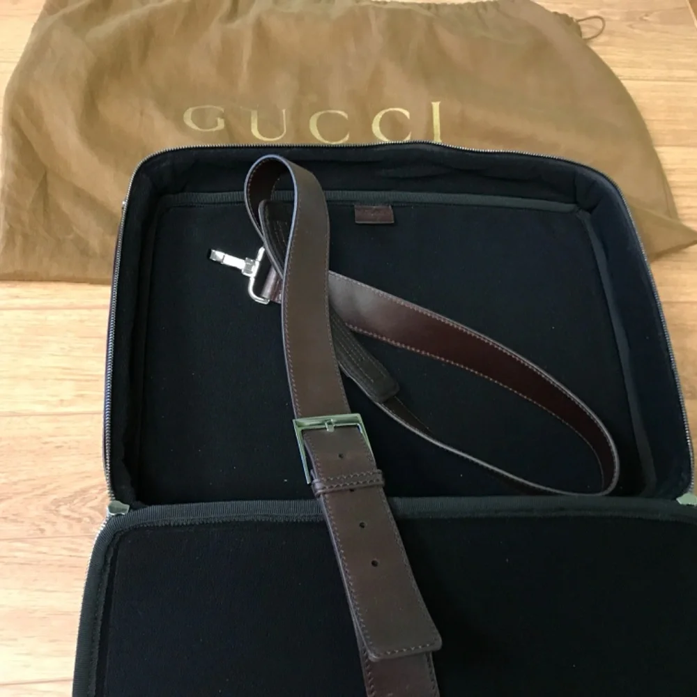 Authentic Gucci GG Supreme Guccissima Briefcase Laptop Bag